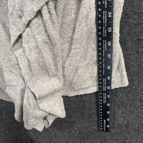 Barefoot Dreams Cardigan Sweater Womens L XL Gray Bamboo Chic Lite Open Front - Picture 5 of 9